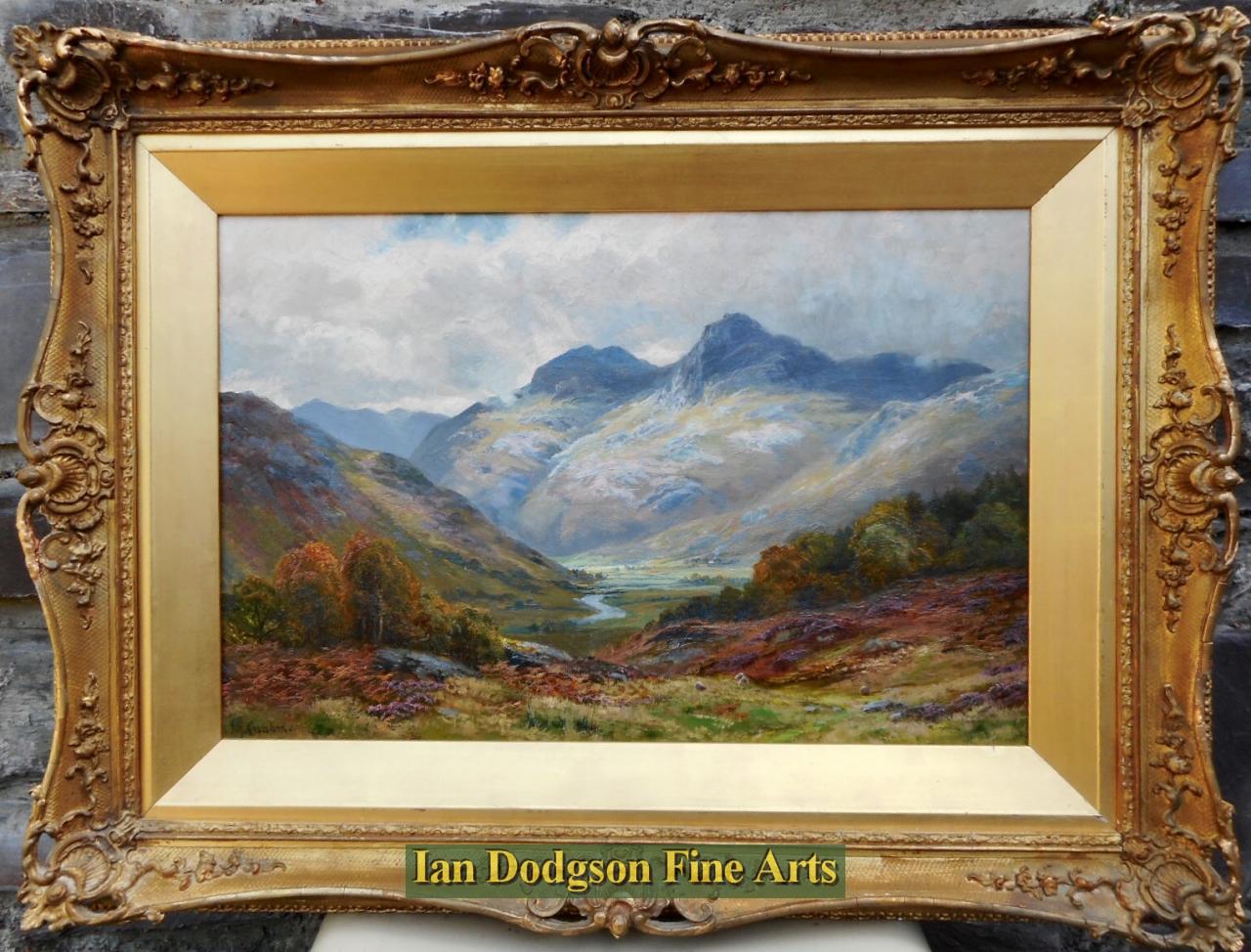 The Langdale Pikes by James Henry Crossland