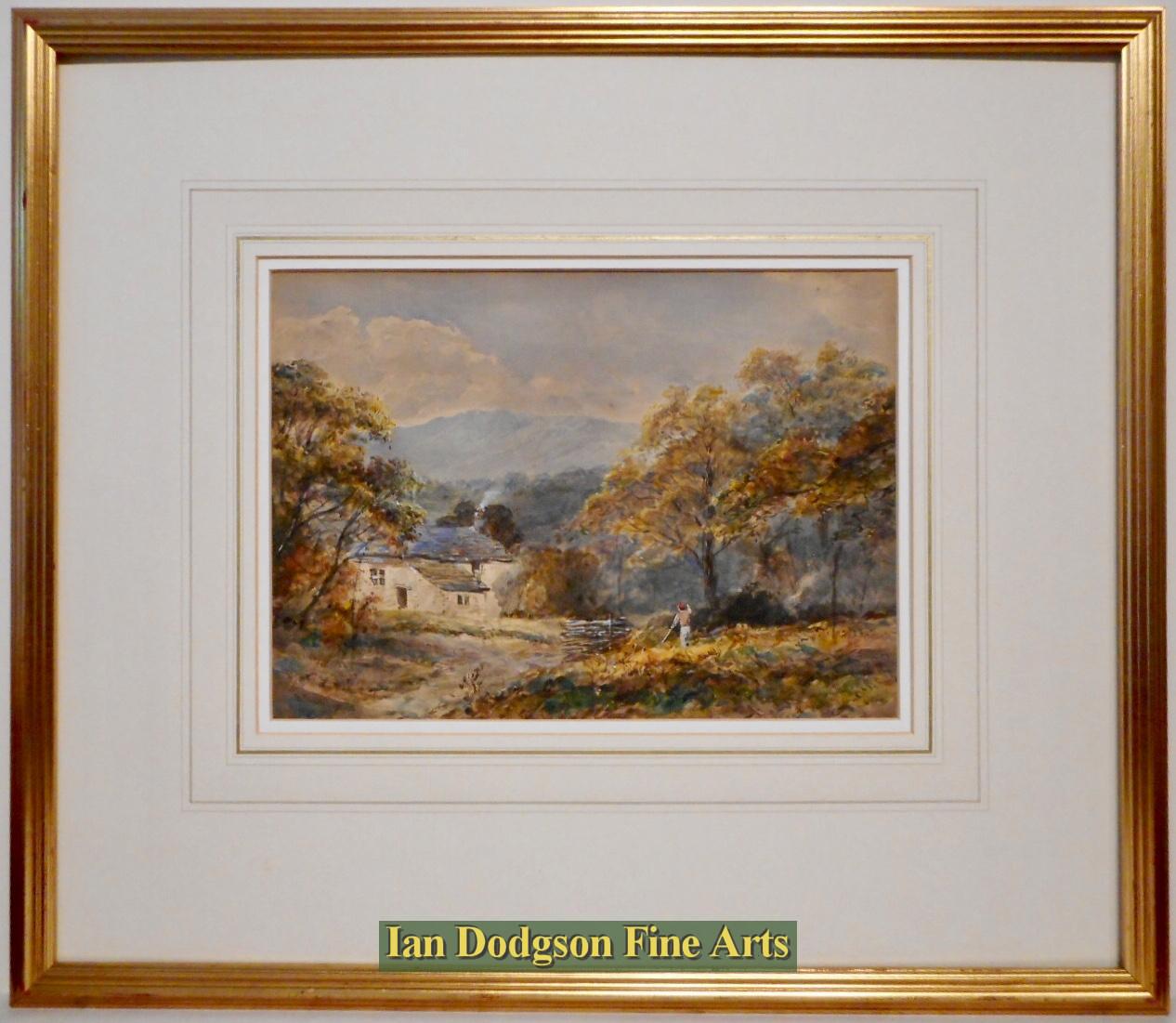 Charcoal burning, Windermere by Edward Tucker snr