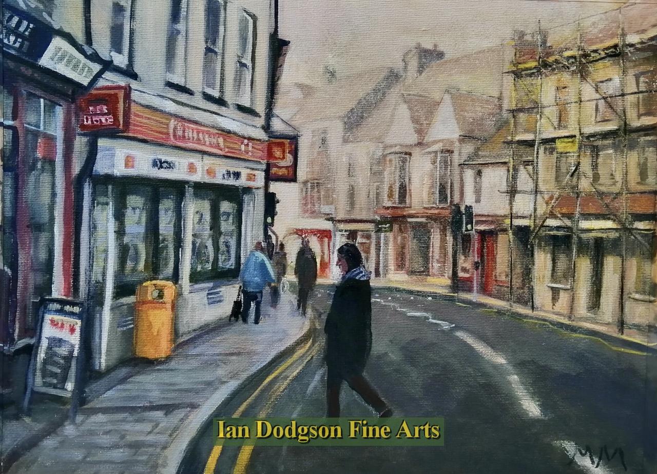 Martin Morley - Bethesda High Street Acrylic on canvas (2021)