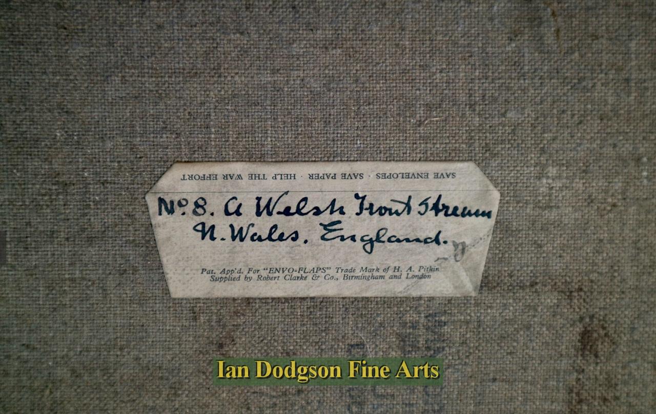 A Welsh Trout Stream, Pont Abercaseg, N Wales by Joseph Owen