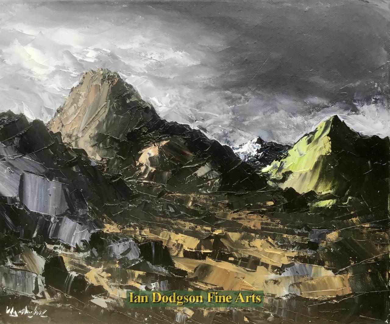 Wyn Hughes - Tryfan Oil on canvas (2023)
