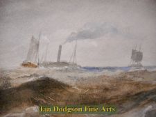 'Edward Tucker snr - Fishing boats in a squall