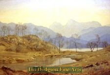 The Langdales Pikes by Bernard Eyre Walker