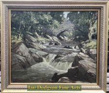 'Joseph Owen RCA, L - A Welsh Trout Stream, Pont Abercaseg, N Wales