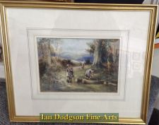 'William Manners R.A, R.B.A. - Children collecting firewood